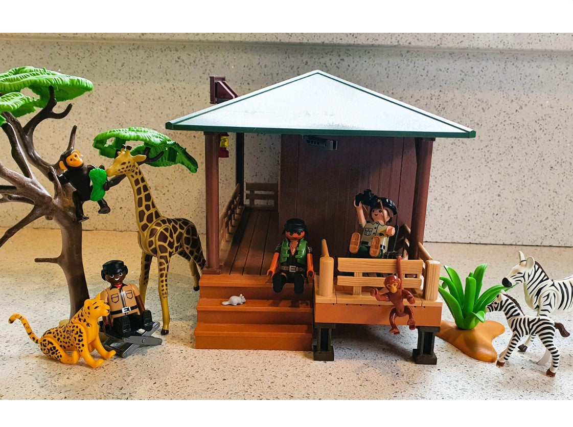 Playmobil OAMBATI Station, Playmobil Safari, Complete Original Set