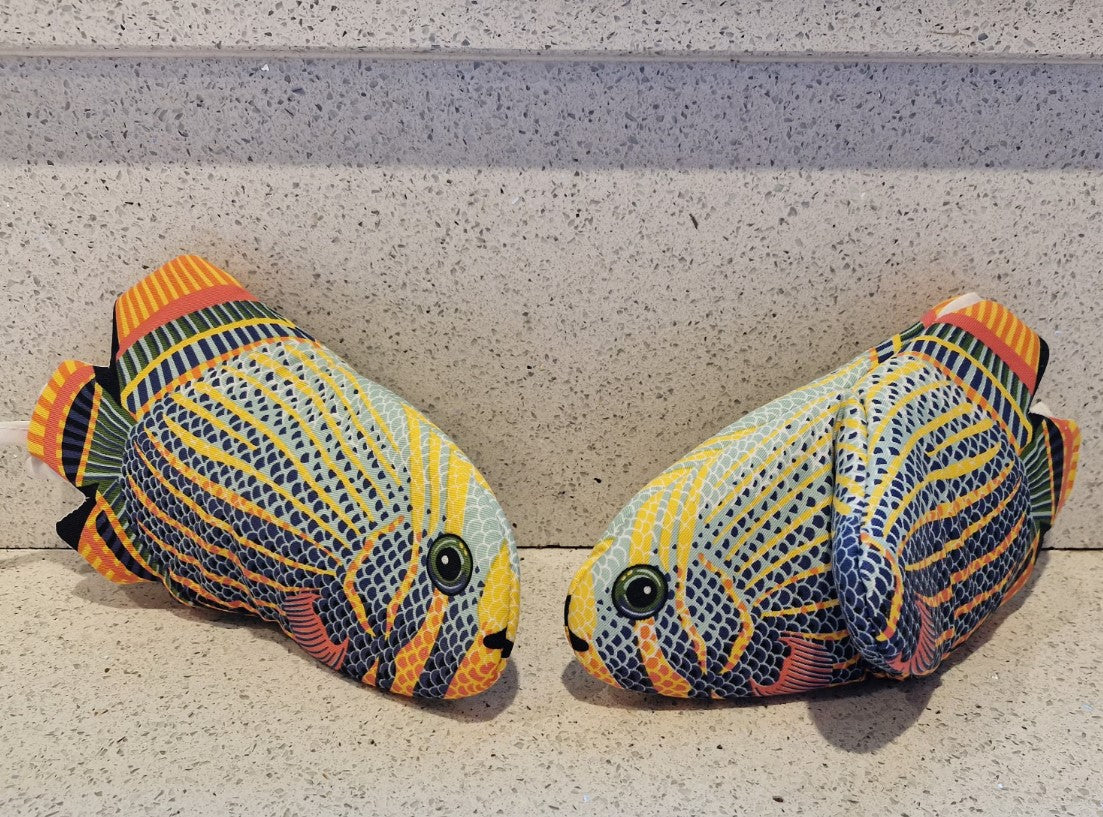 Fisch-Ofenhandschuhe, bunt, schrullig, Ofenhandschuhe, Ofenhandschuhe, Fischform