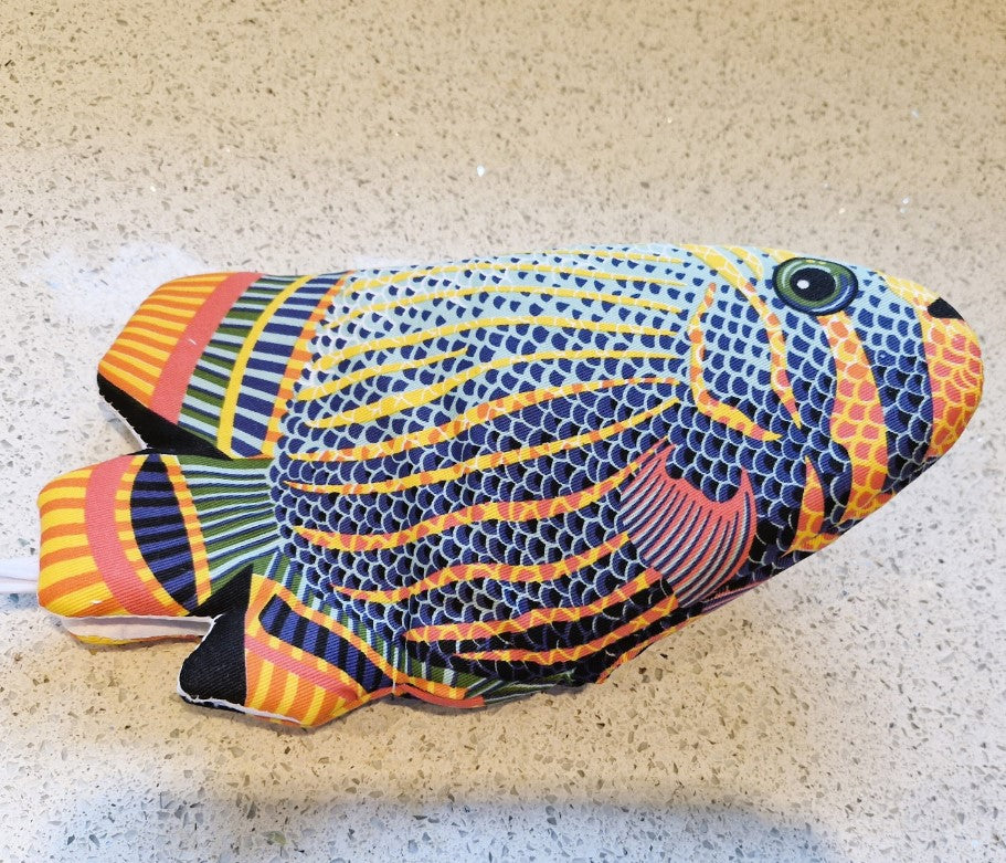 Fisch-Ofenhandschuhe, bunt, schrullig, Ofenhandschuhe, Ofenhandschuhe, Fischform