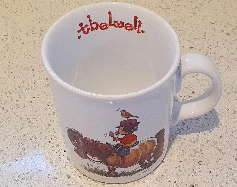 THELWELL Mug, Norman Thelwell, Grays, Thelwell Mug, Thelwell club member mug, Aldridge, Staffordshire England, Pony, Nostalgia