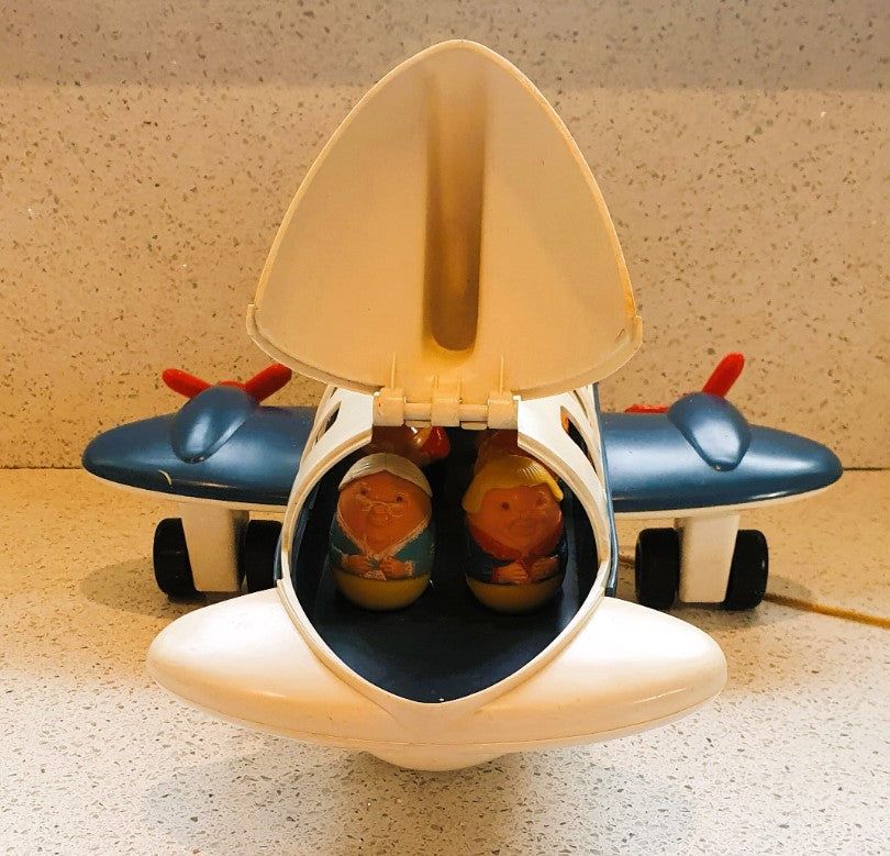Airfix Weebles Airplane, Vintage, Weebles Plane, With Pilot and Passengers, AIRFIX, England, Airbus - RARE
