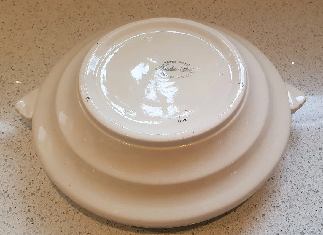 Art Deco, Tams Ware, Hand Painted, Dinner Service, Tureen, Lidded Serving Dish, 1930's, Original, English Earthenware