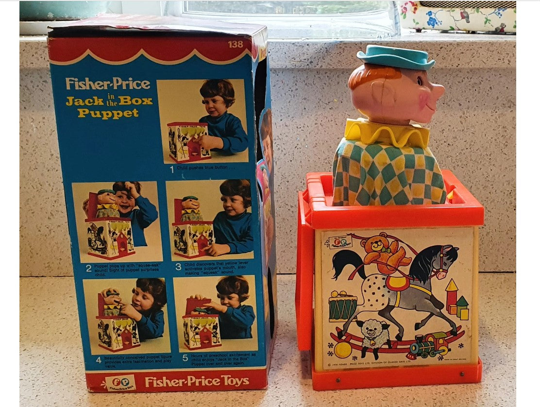 1970 fisher price jack in the box puppet Vintage, Fisher Price Jack in the Box Puppet, #138 Fisher Price Jack i – Pretty Things At Katies