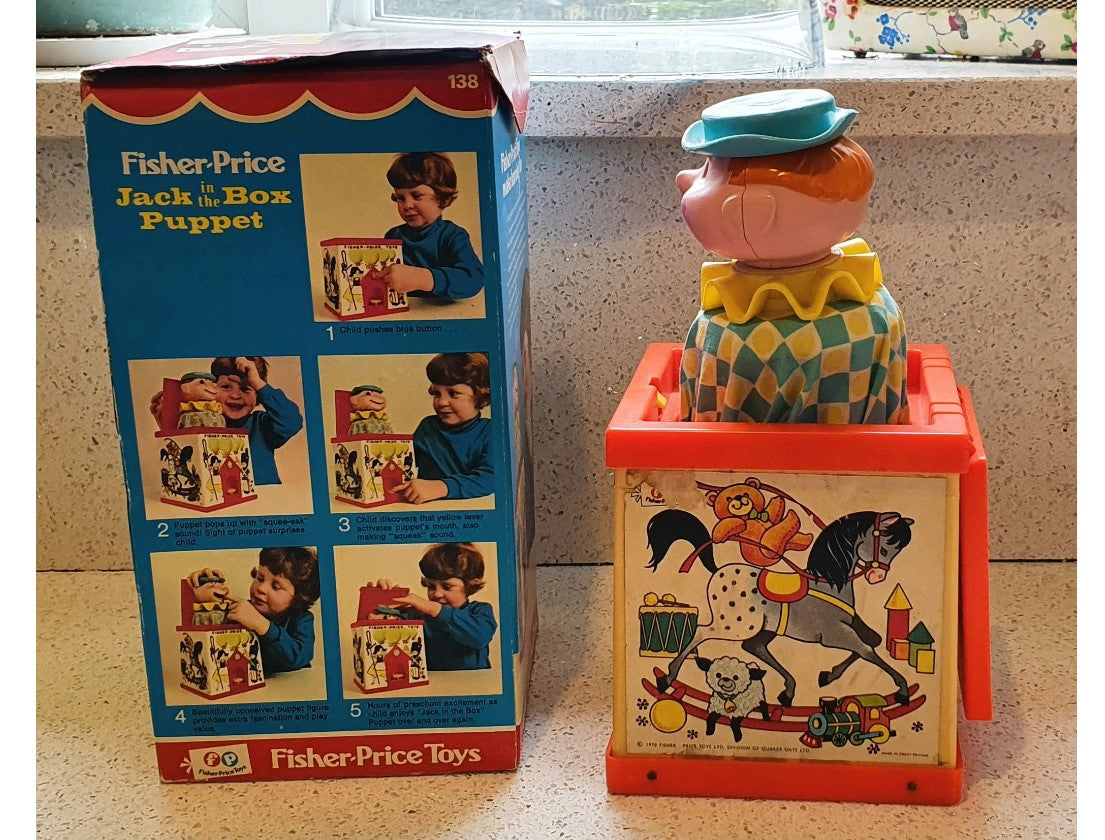 Vintage, Fisher Price Jack in the Box Puppet, #138 Fisher Price Jack i – Pretty Things At Katies Vintage, Fisher Price Jack in the Box Puppet, #138 Fisher Price Jack i – Pretty Things At Katies