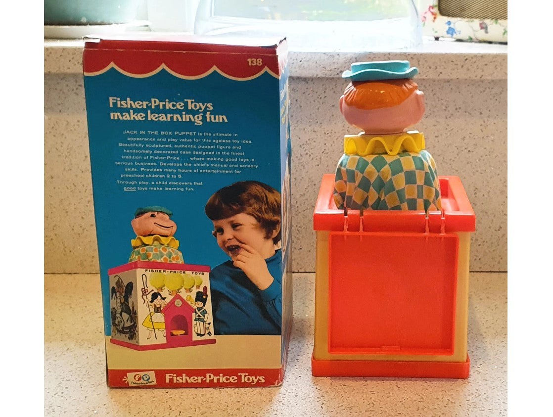 Vintage, Fisher Price Jack in the Box Puppet, #138 Fisher Price Jack i – Pretty Things At Katies Vintage, Fisher Price Jack in the Box Puppet, #138 Fisher Price Jack i – Pretty Things At Katies