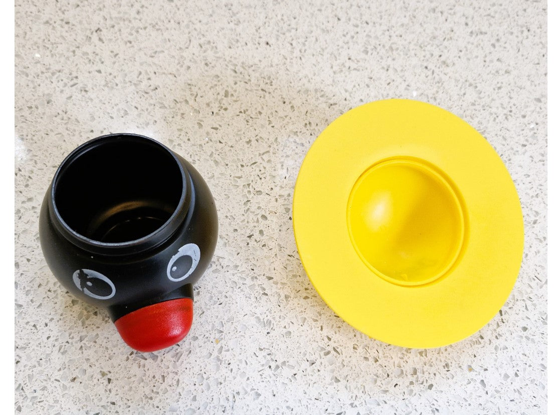 PINGU,  Pingu Ice Cream Tub, Hats as Lids, Very Rare, 90s Nostalgia