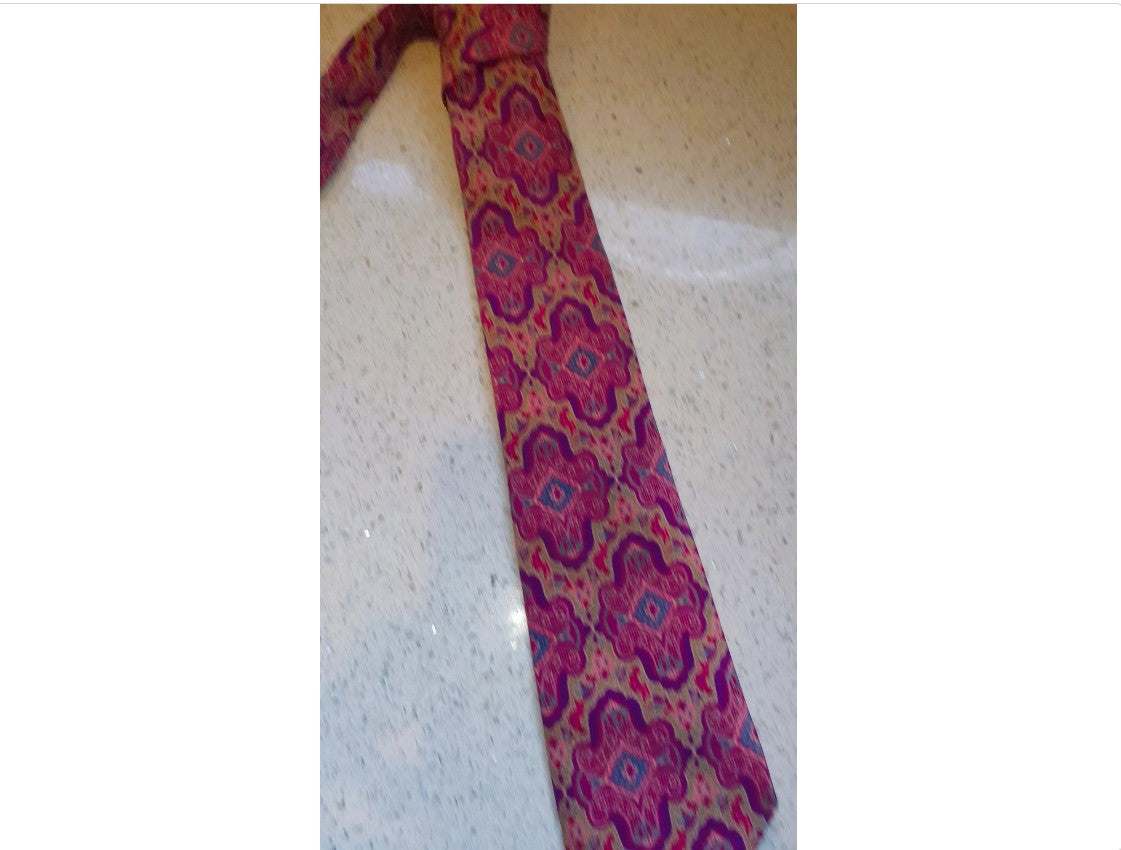 Bevilacqua Tie, Authentic, 100% Silk, Vintage Silk Tie, Made In Italy, Men's Tie