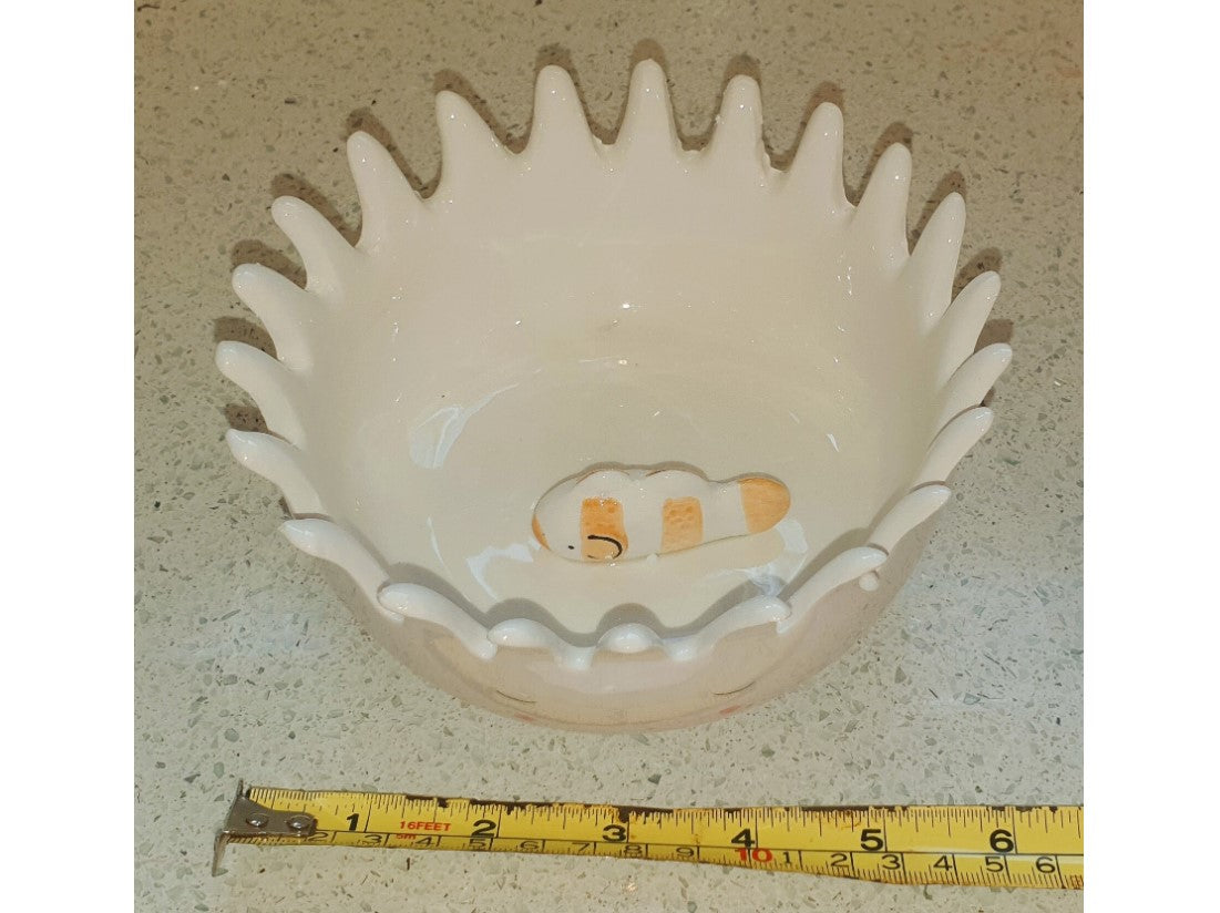 Anemone Bowl, Ceramic, Bathroom, Home decor, Storage, Quirky, NEW, Boxed,