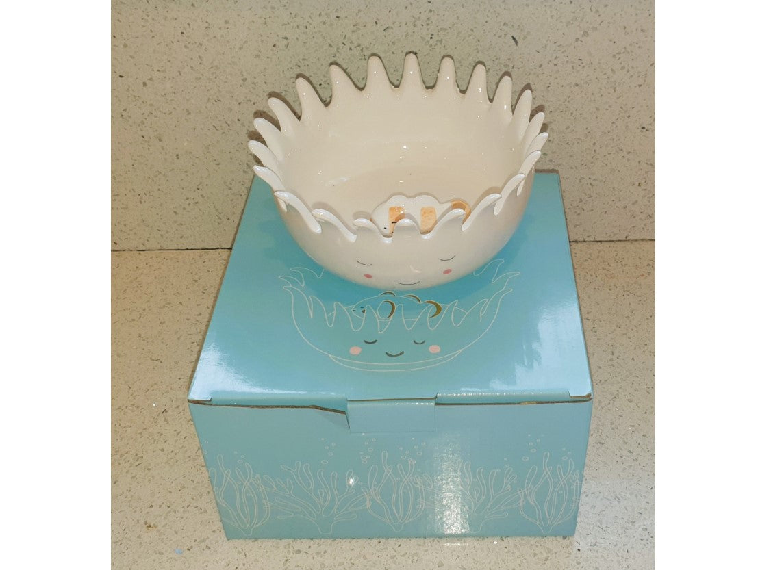 Anemone Bowl, Ceramic, Bathroom, Home decor, Storage, Quirky, NEW, Boxed,