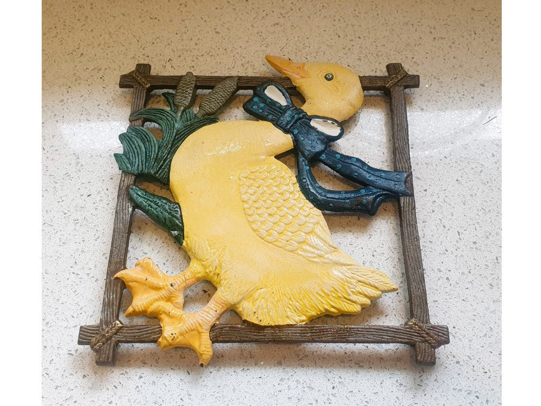 Cast iron Duck Trivet, Duck shaped Trivet, Farmhouse Kitchen
