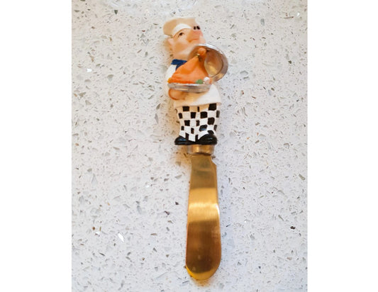 Butter Spreader, Pig Chef Butter Spreader, Salad, Boston Warehouse,  cheese board, charcuterie Board, Novelty, Quirky, Kitsch, Picnic