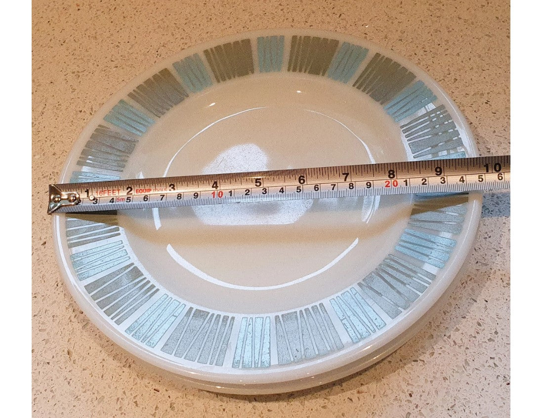 Pyrex Plates,  JAJ, Matchmaker, milk glass, dinner plates, 10 Inch