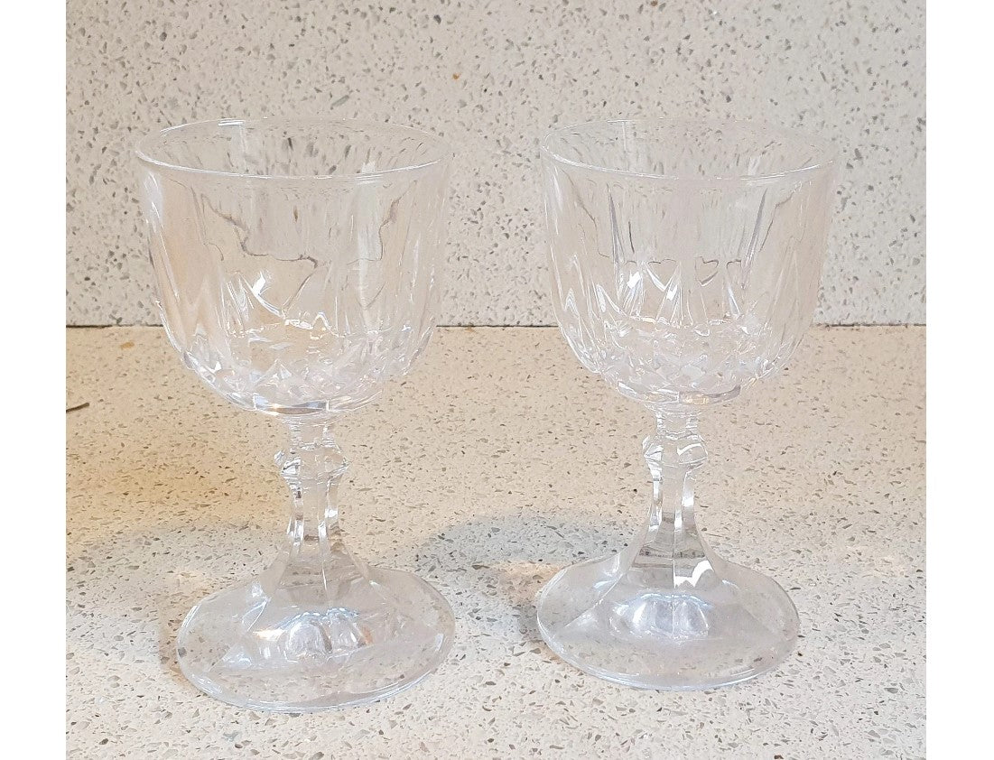 Vintage, Italian Lead Crystal, Cordial glasses, Sherry, RCR, Cristalleria Italiana, Cristal Au Plomb,  Crystal Glasses, Royal Crystal Rock