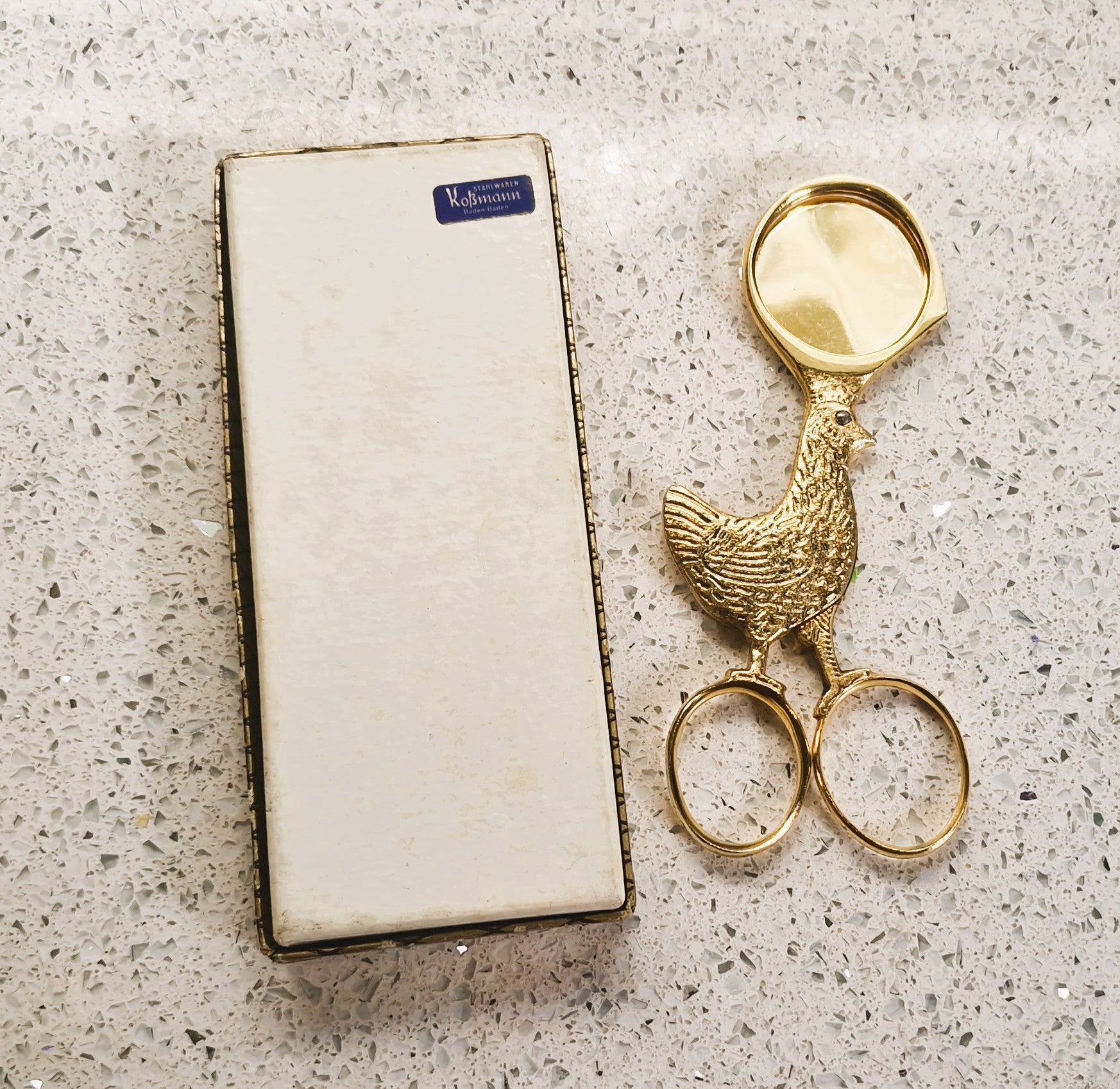 Silver Plated Chicken Boiled egg scissors 