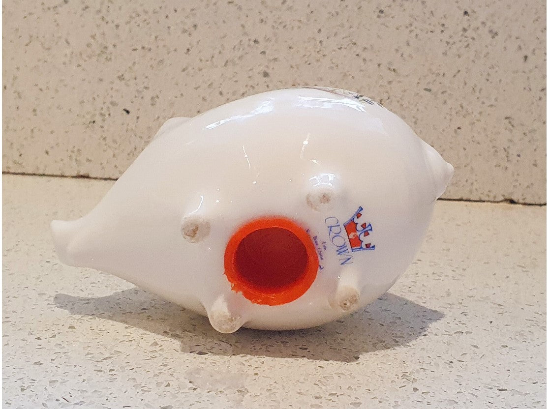 Small fine china piggy bank, Vintage, Mouse, Bone china 