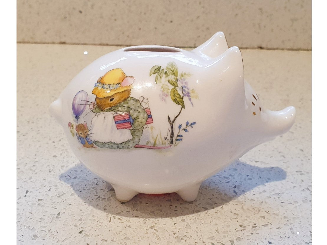 Small vintage piggy bank, Fine china 