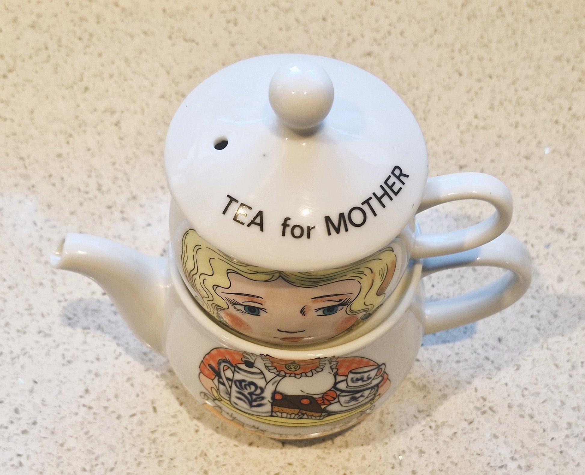 Tea for mother vintage Teapot 