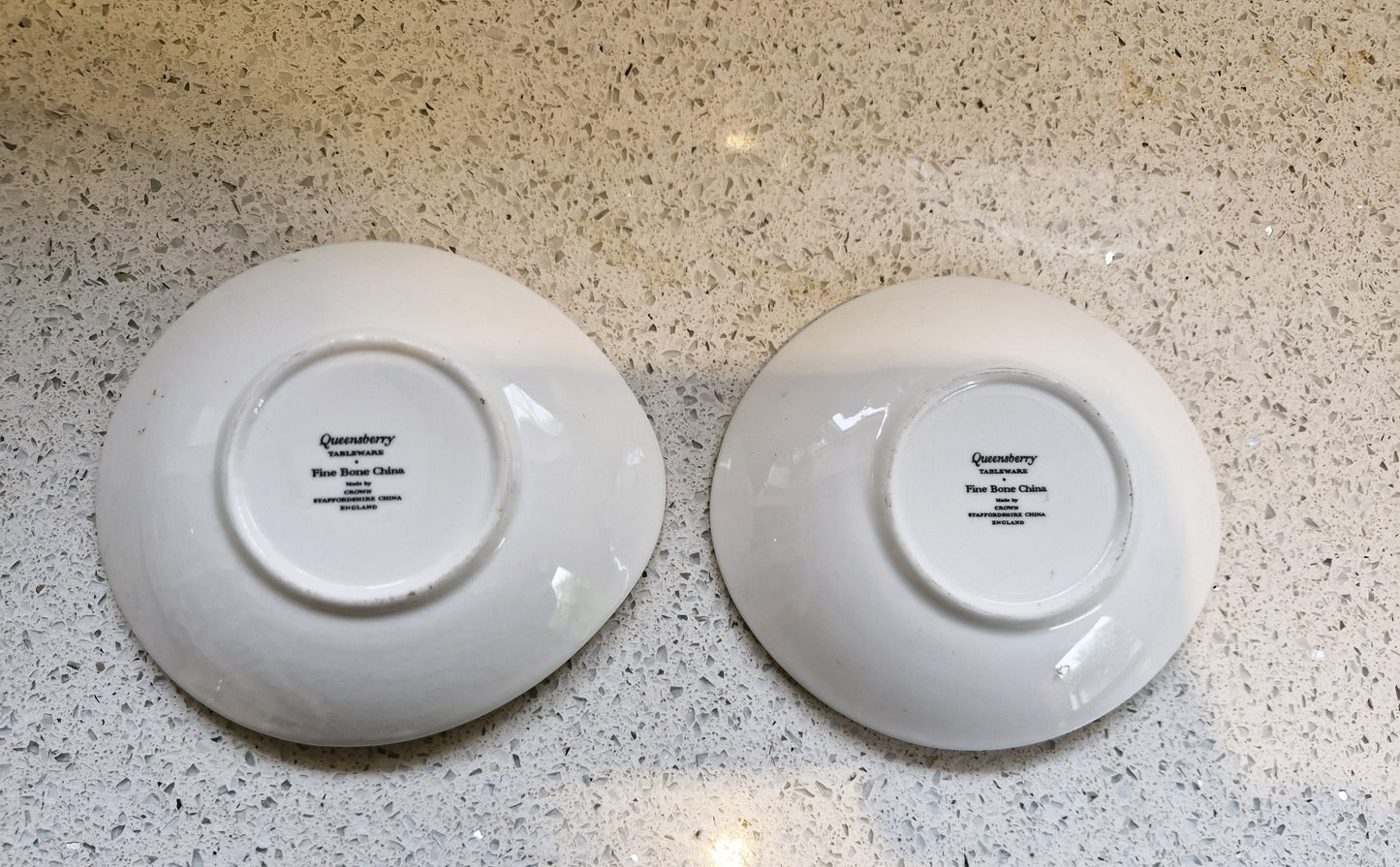 Trinket Dishes, Small Plates, Queensbury Tableware, Crown Staffordshire, Fine Bone china, Made in England, 