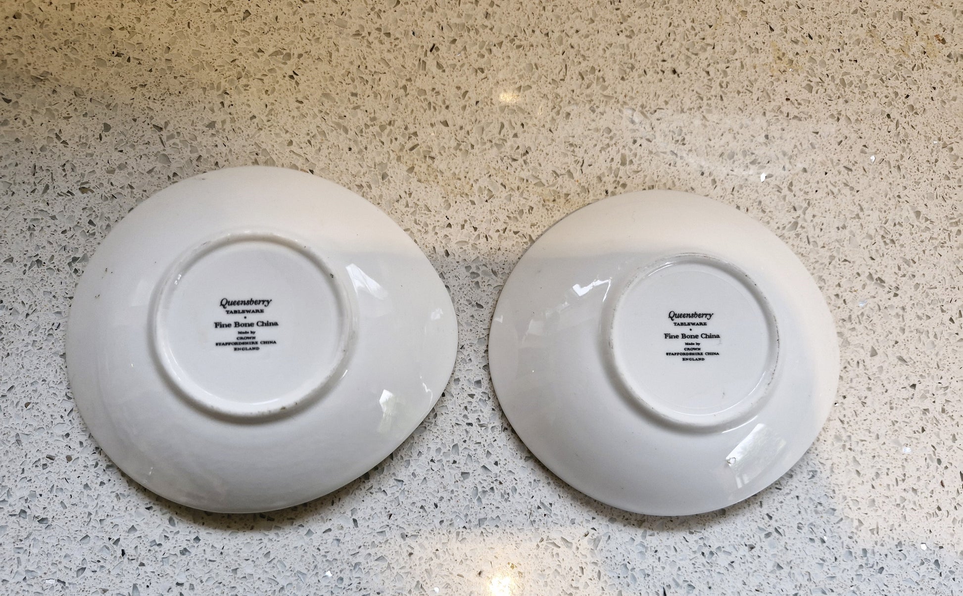 Trinket Dishes, Small Plates, Queensbury Tableware, Crown Staffordshire, Fine Bone china, Made in England, 