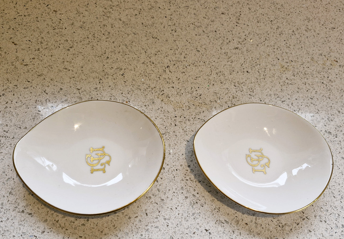 Trinket Dishes, Small Plates, Queensbury Tableware, Crown Staffordshire, Fine Bone china, Made in England, 