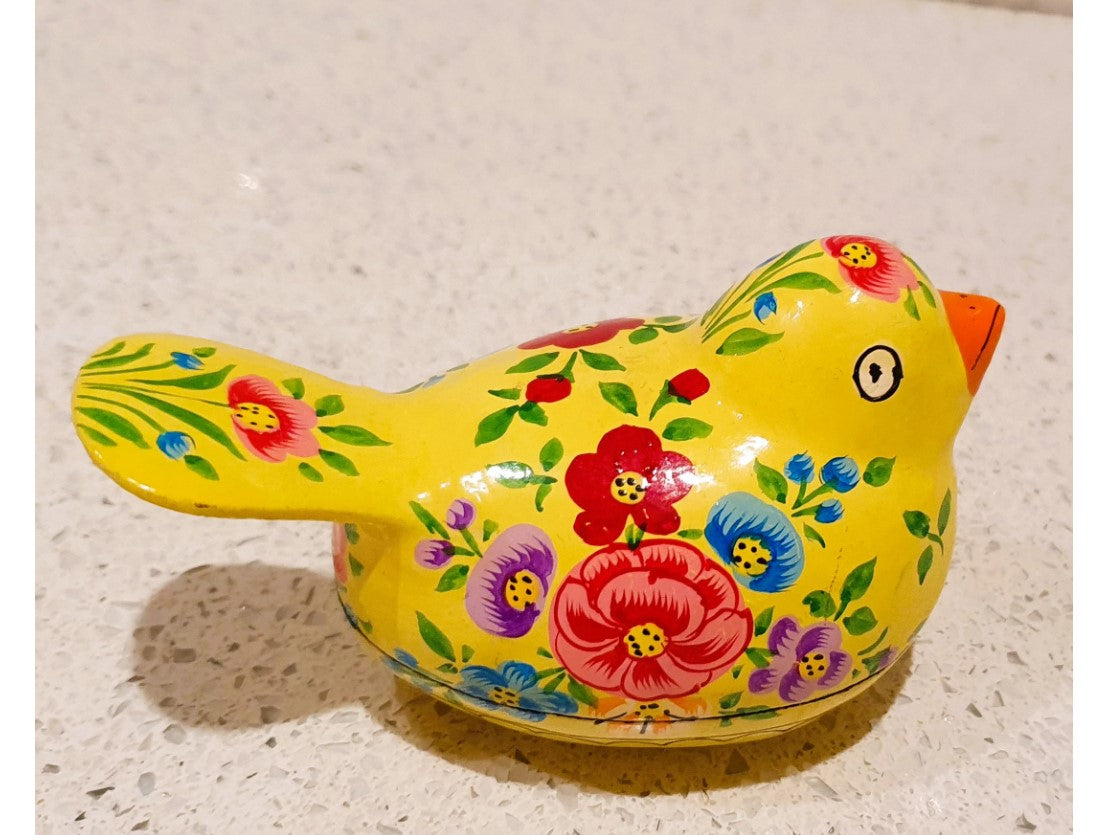 Chicken shaped trinket Box, Wooden Chicken Shaped Trinket Box, Chicken Shaped, Easter Egg Box, Vintage