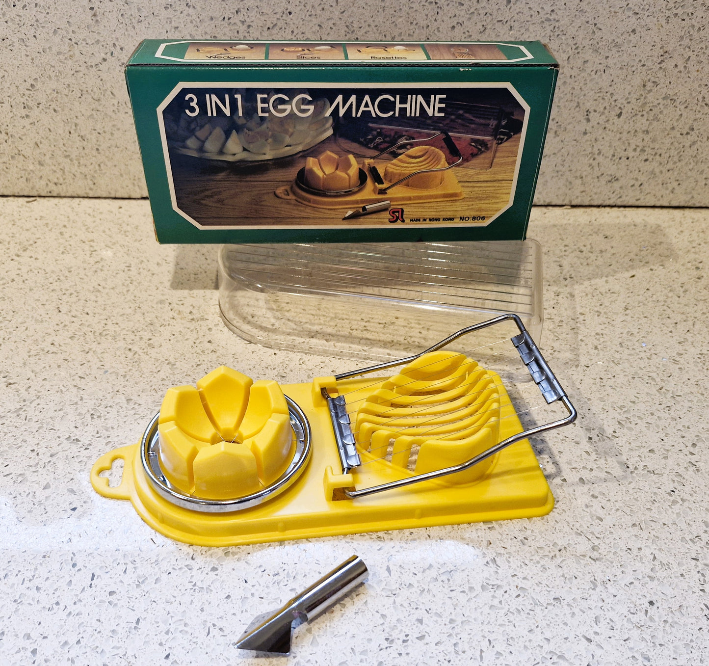 Vintage Egg Slicer, 3 in One Egg Machine,