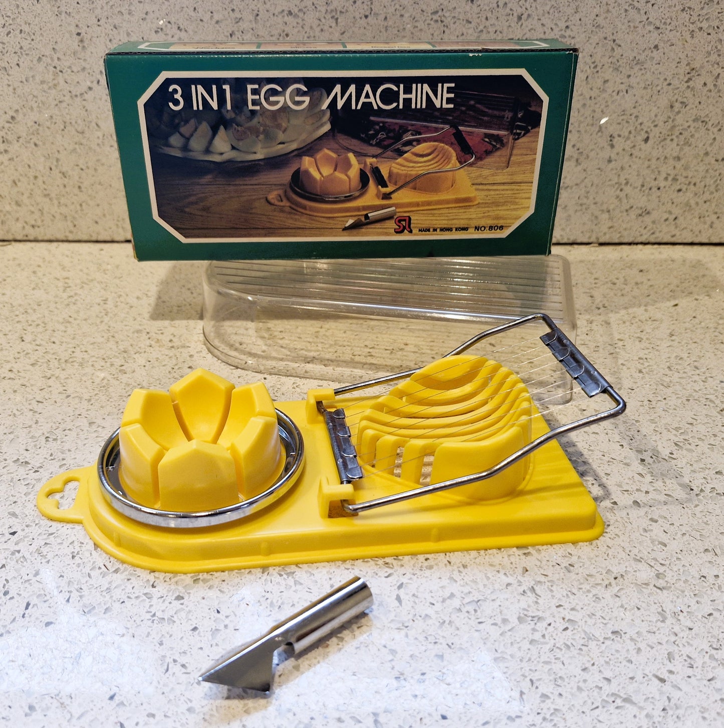Vintage Egg Slicer, 3 in One Egg Machine,