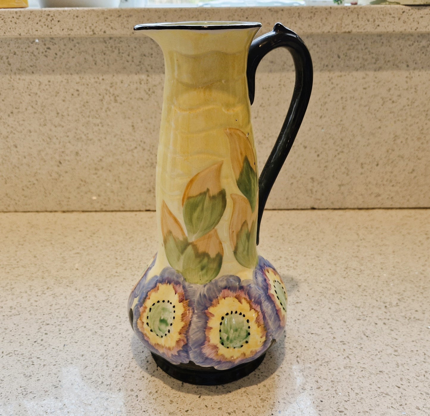Hand painted Art Deco Vase, Hancock's Pottery, Art Deco Vase, Hand Painted, Hand made, Made in England, Ivory Ware