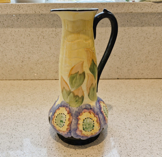Hand painted Art Deco Vase, Hancock's Pottery, Art Deco Vase, Hand Painted, Hand made, Made in England, Ivory Ware