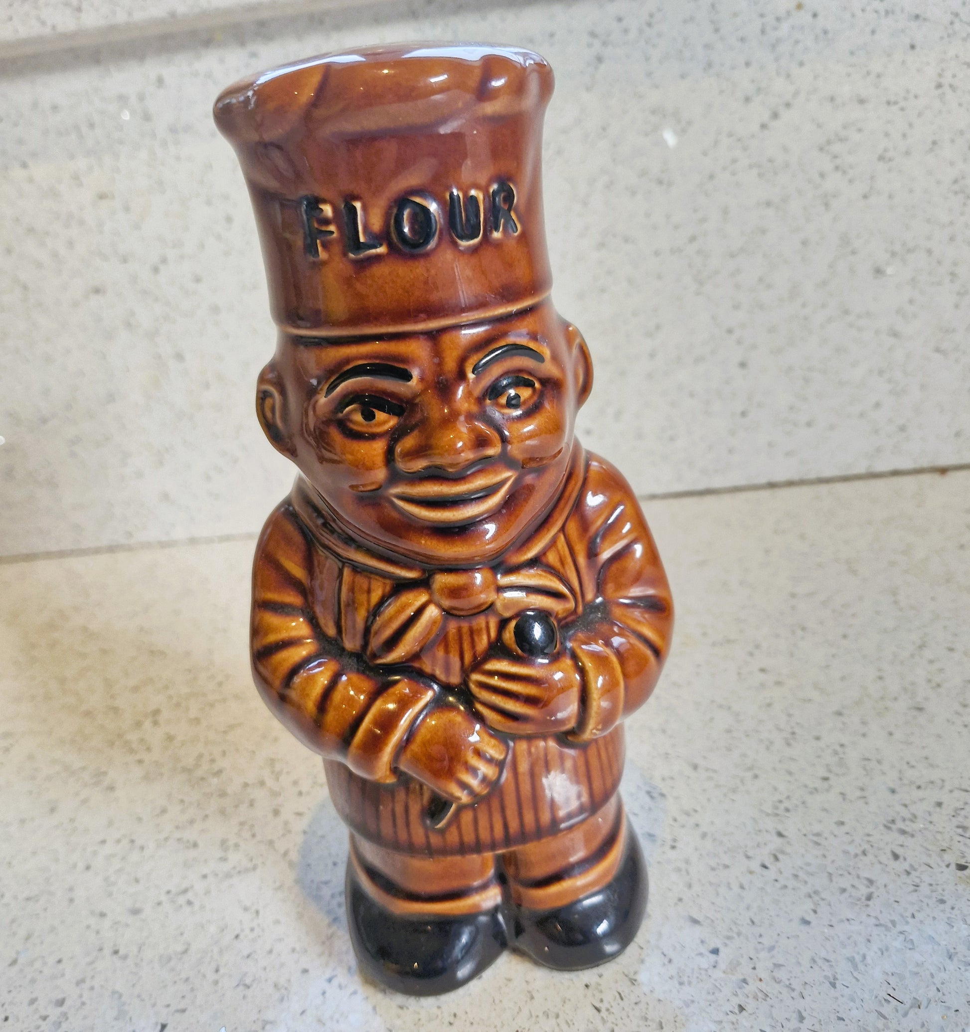 Vintage English Flour Shaker, Flour Sifter, Ceramic, Mid century, Vintage Baking, Vintage Baker, Price & Kensington, Kitchenalia