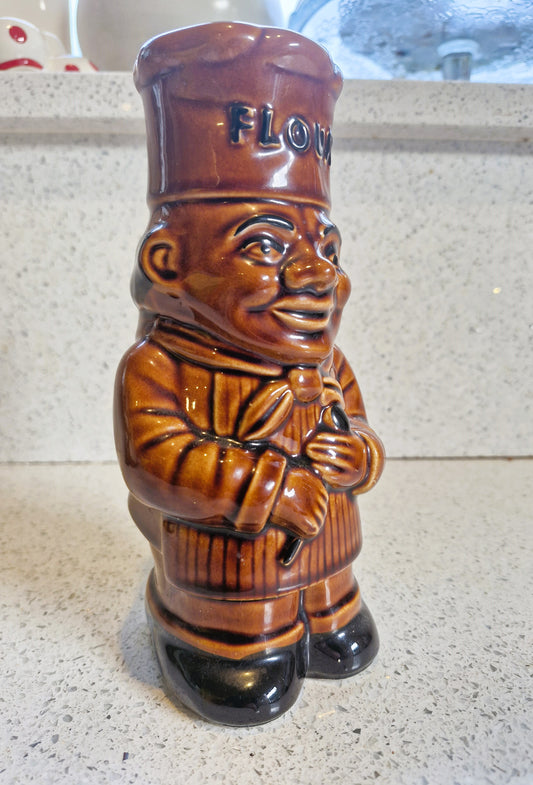 Vintage English Flour Shaker, Flour Sifter, Ceramic, Mid century, Vintage Baking, Vintage Baker, Price & Kensington, Kitchenalia
