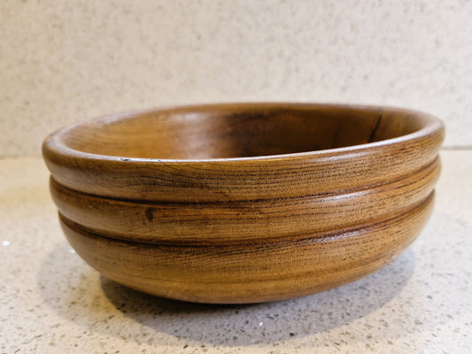 Vintage Handmade Wooden Bowl 