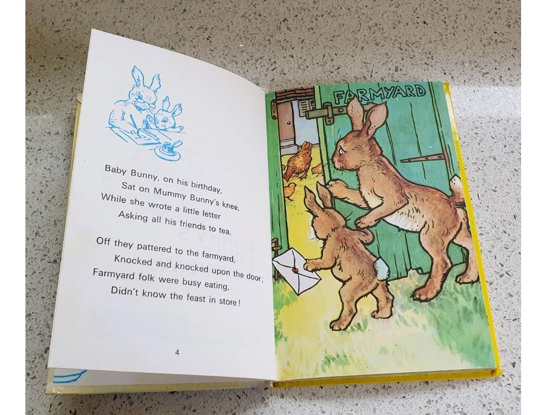 Vintage Ladybird Book, Bunny's First Birthday, Rhyming Stories, Macgregor, A.J.; Perring, W. - Very Good Condition, As New