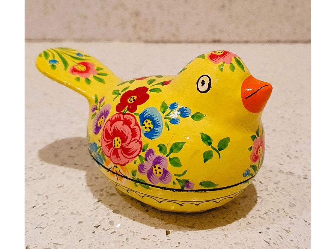 Chicken shaped trinket Box, Wooden Chicken Shaped Trinket Box, Chicken Shaped, Easter Egg Box, Vintage