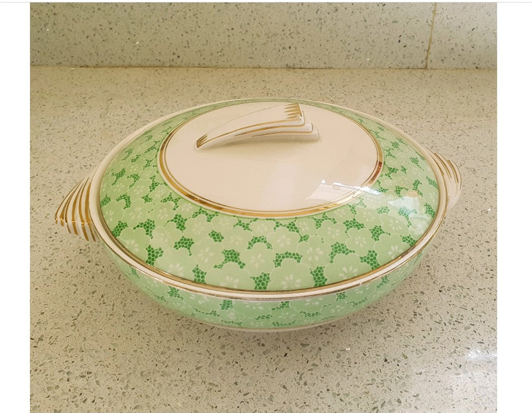 Wedgewood, Mossley, Green and Cream, Tureen, Serving dish, with lid, Wedgewood, Mossley, Dinner Service,