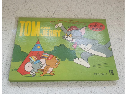  and Jerry Pop up Book, Vintage children's pop up book, Vintage Kids Book, Tom and Jerry 