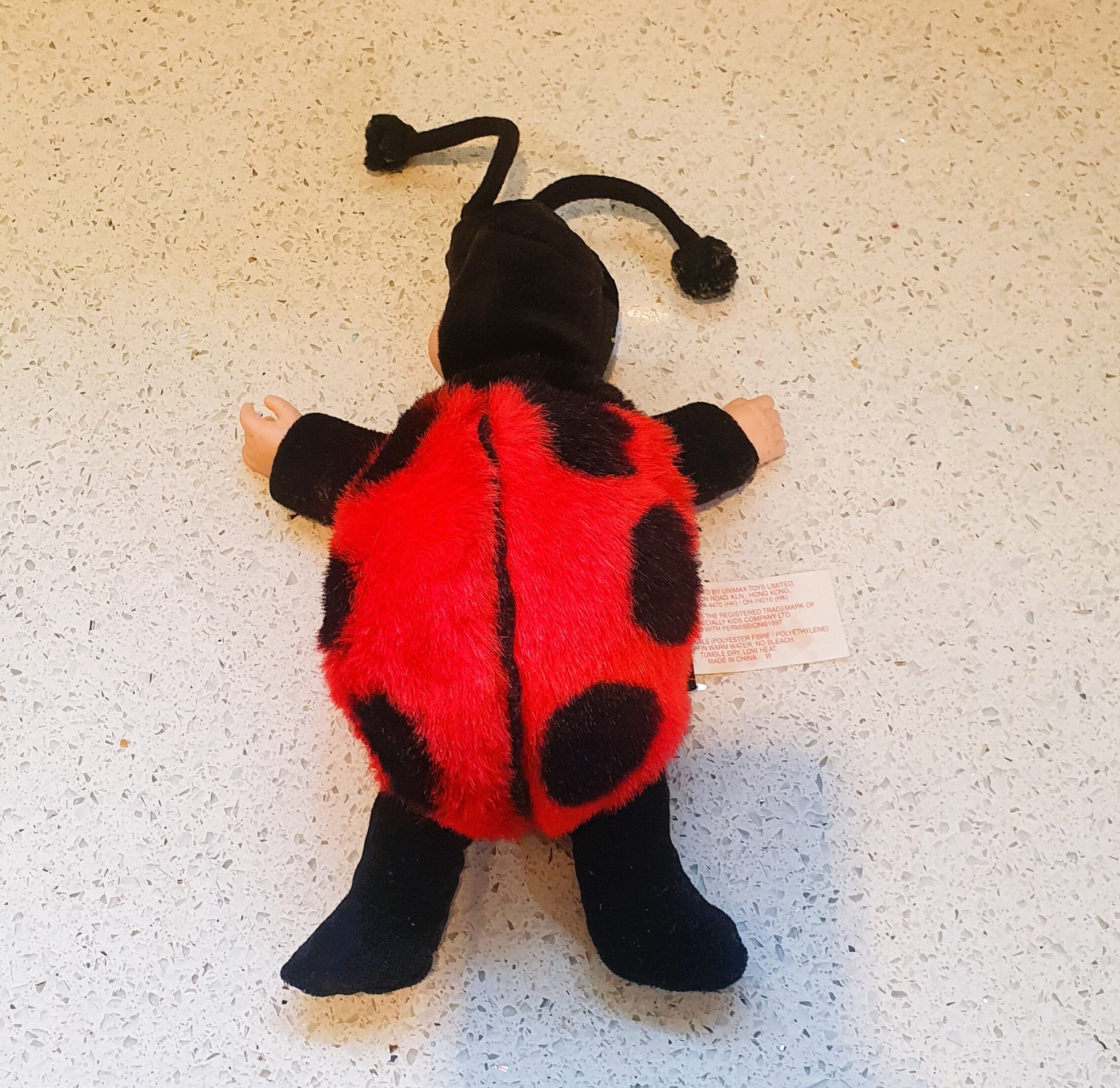 Anne Geddes, Ladybird, Ladybug, Geddes Ladybird, geddes Lady Bug, Geddes, Collectible, Baby beanie, plush, Sleeping