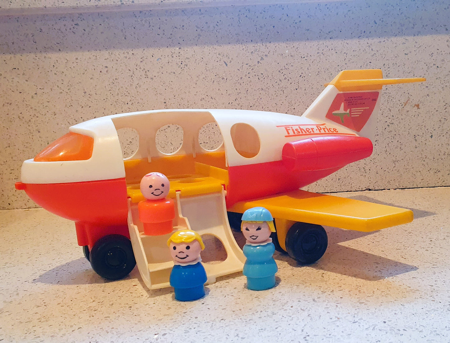 Vintage Fisher-Price Little People plane, 80s fisher price plane