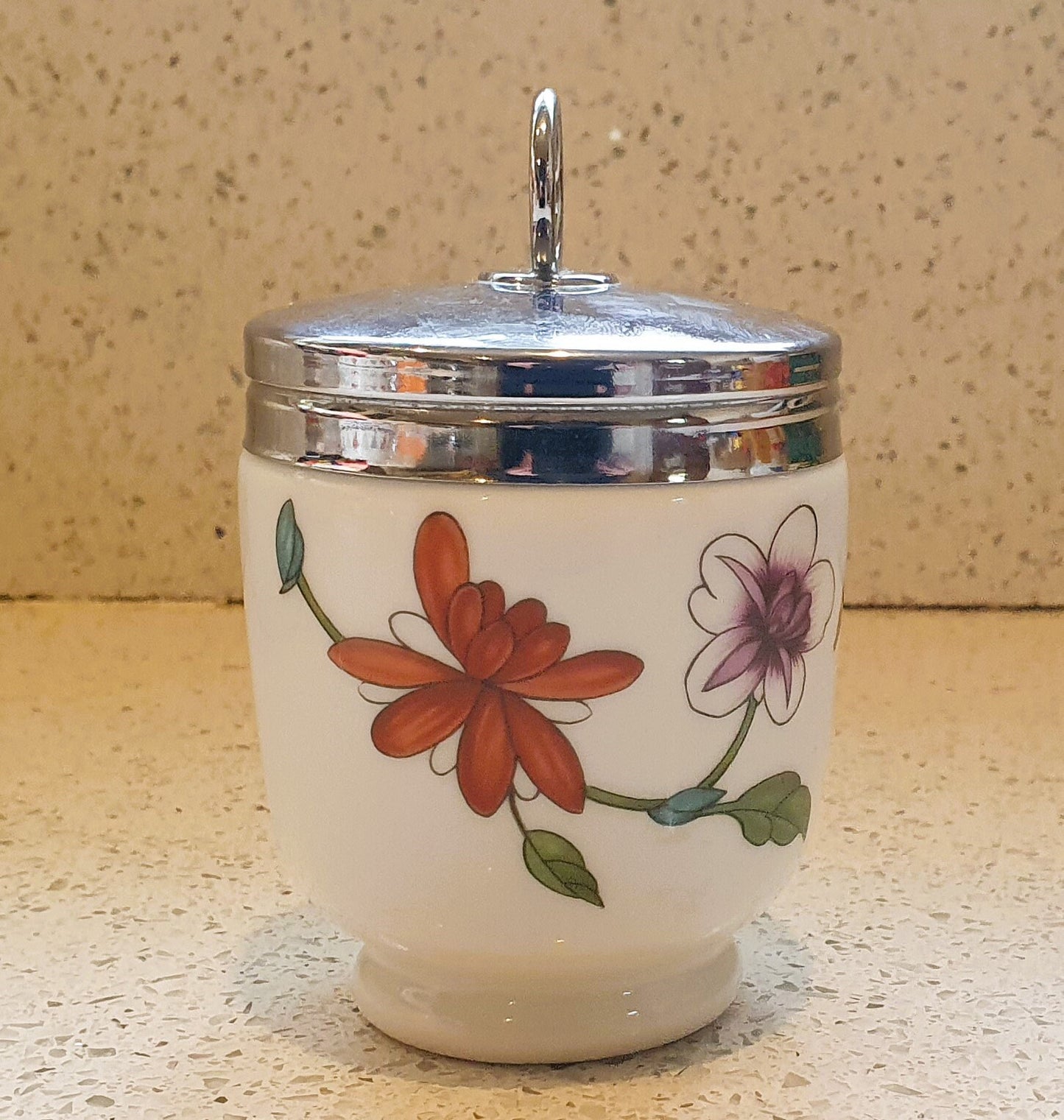 Royal Worcester, King Size, Blumenmuster, Eierkoch, Astley, King Size Eierkoch, Porzellan, Blumenmuster, XL, 2 Eierkocher, organisches Blumendesign
