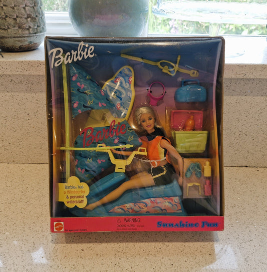Barbie, Sunshine Fun Play Set, Windsurfer Barbie, Beach Barbie - Mattel  Boxed, Immaculate