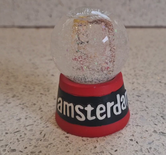 Amsterdam Snow Globe: Red Light District Souvenir